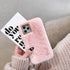 Fashion Plush Leopard Phone Case For Iphone 11 Pro Max Xs Max X Xr Cases Furry Fluffy Warm Cover For Iphone 6 6s 7 8 Plus Case Women Fashion Faux Fur Case For Iphone