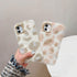 Fashion Plush Leopard Phone Case For Iphone 11 Pro Max Xs Max X Xr Cases Furry Fluffy Warm Cover For Iphone 6 6s 7 8 Plus Case Women Fashion Faux Fur Case For Iphone