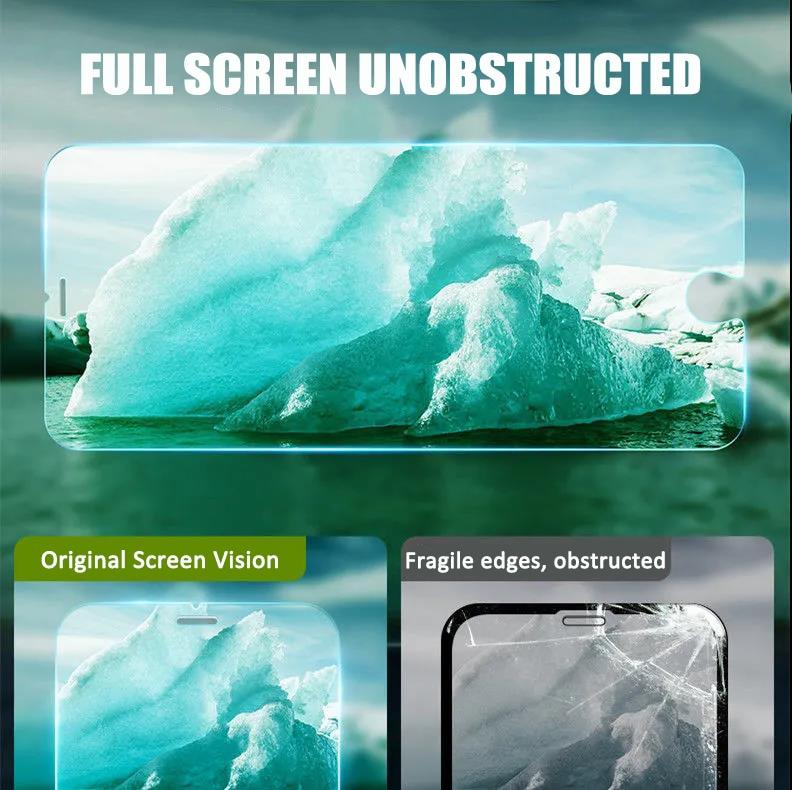 3 In 1  2PCS Front+Back+Lens Full Cover Tempered Glass Film For iPhone 12 11 Pro Max Mini Screen Protector For iPhone 13 Pro Max Glass Temper Glass Film Temper Glass Film Premium HD Clarity Anti-Fingerprint/Scratch for iPhone