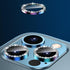 2023 New Diamond Bling Metal Ring Glass Protective Cap For iPhone 14 13 12 11 Pro Max Mini Camera Lens Circle Protector Paste Tempered Glass Camera Cover Camera Lens Protector