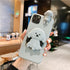 3D Cute Cartoon Dog Mirror Stand Phone Case For Iphone 13 Pro Max 12 11 Xr X Xs Max 5 6 7plus 8 Plus With Lanyard Cover Soft Durable Silicone Drop Protection Cover For Iphone