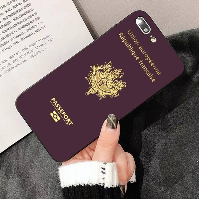 Fashion Passport Phone Case For Iphone 13 8 7 6 6s Plus X 5s Se 2020 Xr 11 12 Pro Xs Max Soft Cover Silicone Bumper Case