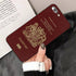 Fashion Passport Phone Case For Iphone 13 8 7 6 6s Plus X 5s Se 2020 Xr 11 12 Pro Xs Max Soft Cover Silicone Bumper Case