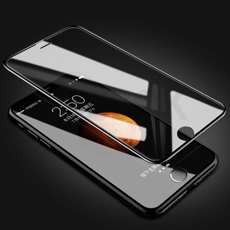 100D Curved Edge Full Cover Tempered Glass On The For iPhone 7 8 Plus Screen Protective Glass For iPhone 7 8 6 6S Plus Film Shock Absorbent Heavy Duty Protective Screen Glass