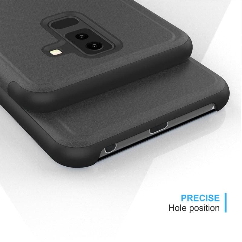 Smart Flip Phone Case For iPhone X XR XS 5 5S SE 7 8 6 6S Plus 11 12 13 Mini Pro Max 2020 Mirror Window Standing Holder Cover  Mirror Screen Smart Plating Case 360 Full Body Ultra Thin Intelligent Protective Case