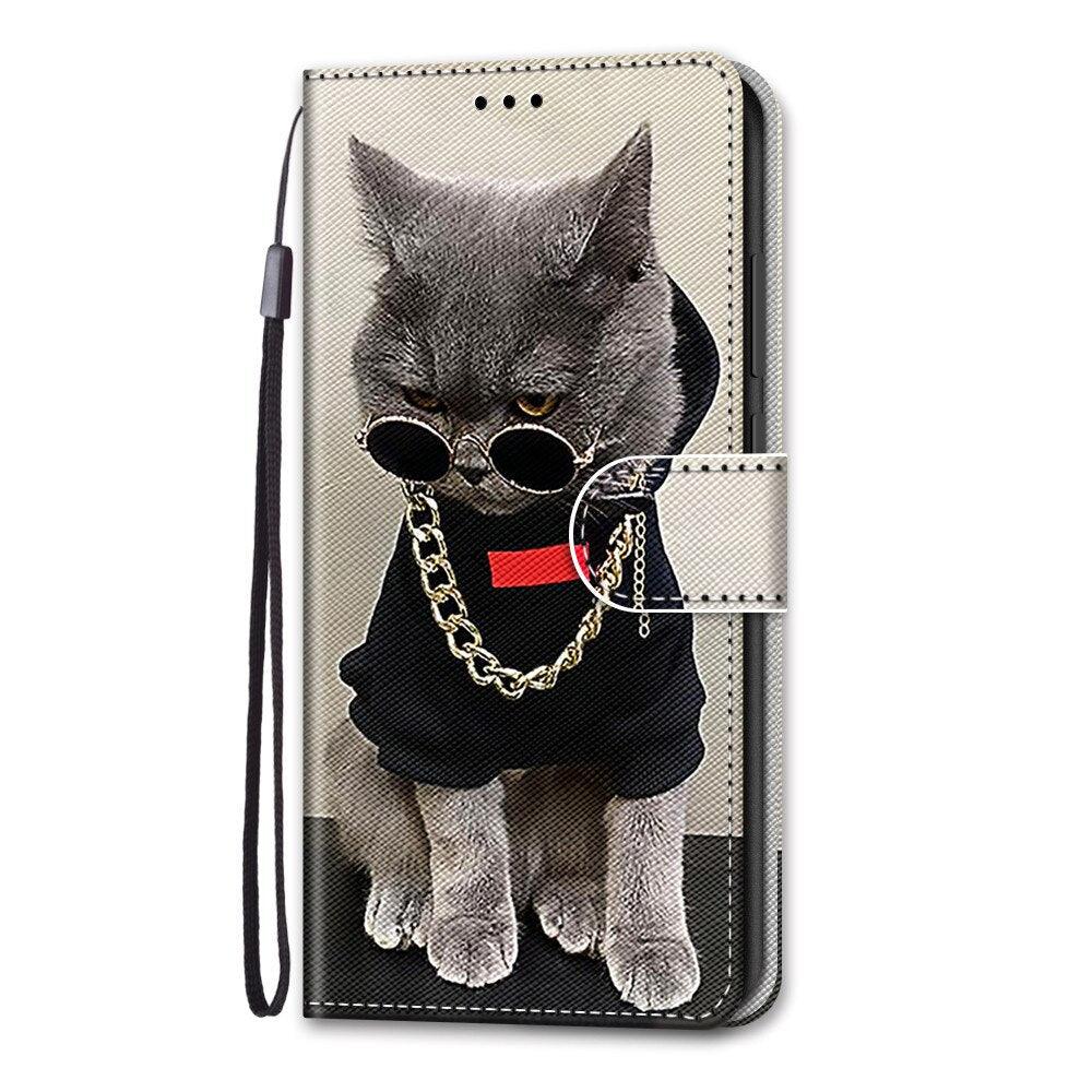 Flip Case For Xiaomi Redmi Note 8 Pro 7 8T note4 4X Phone Case Leather Wallet Book Cute Cat Cover For Redmi 8 8A 7 7A 4 4X Cases Leather Wallet Flip Card Slots Holder Cover Side Pocket Shockproof Protective Magnetic Closure Bumper Phone Cases