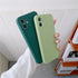 Soft Silicone Candy Color Phone Case For iPhone 13Mini iPhone 14Pro Max Ultra Thin Shockproof Cover Solid Color Shockproof Silicone Case For iPhone