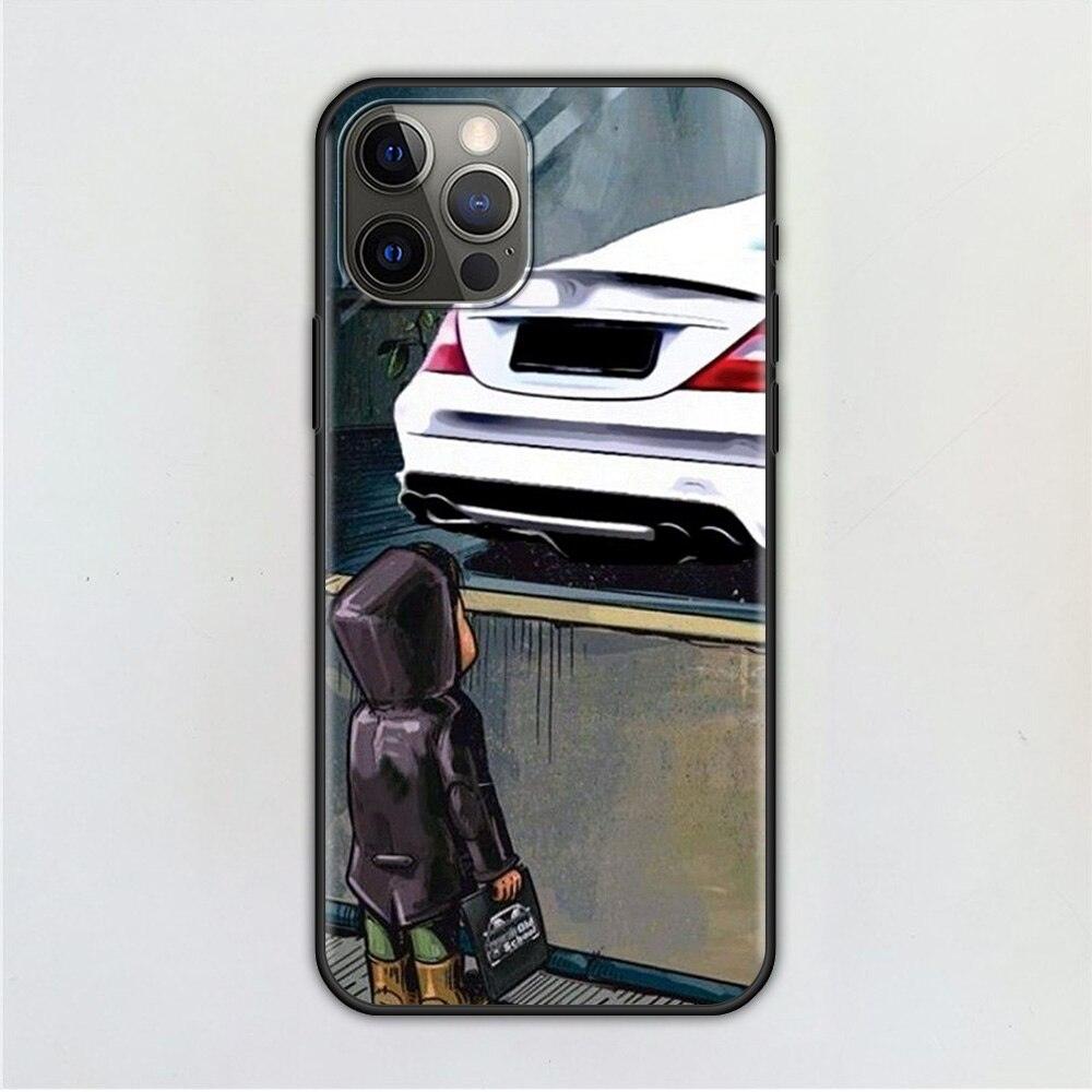 Best Phone Case For Iphone 14 11 13 12 Pro Max Mini X Xs Xr 6 6s 7 8 Plus Boy Sport Car Protective Flexible Soft Tpu Clear Phone Case