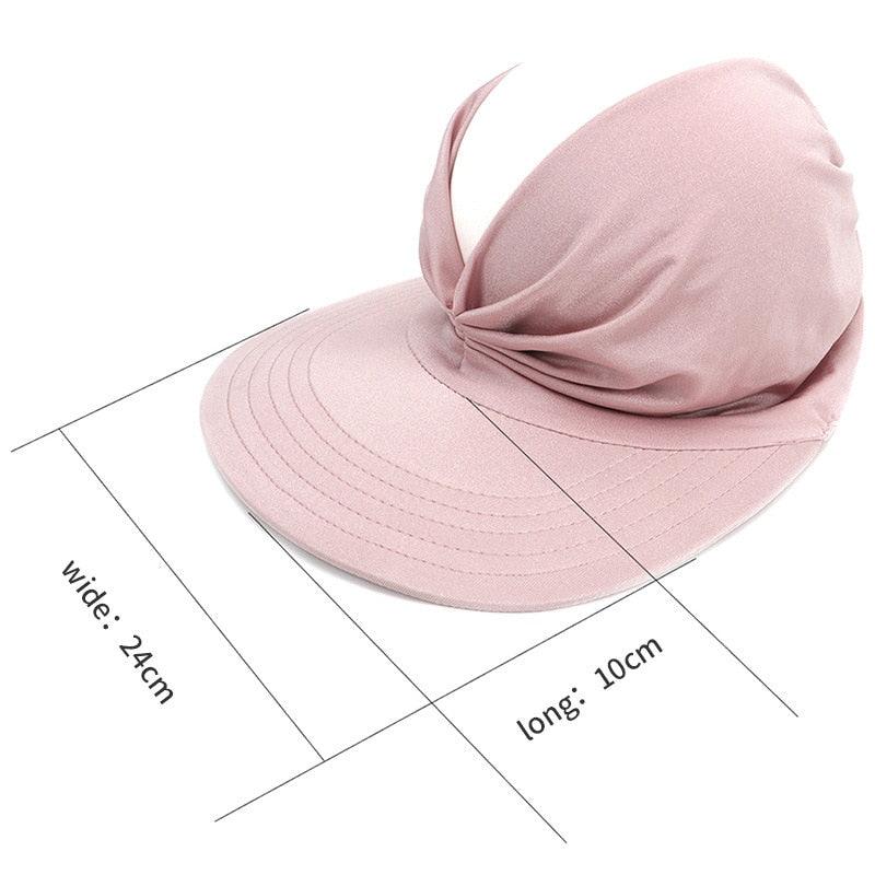 Women Sun Visor Summer Hat Women Anti-ultraviolet Hat Women's Elegant Simple Hat Classic Women's Hat Hollow Top Hat Elastic Hollow Top Hat Outdoor Quick-drying Sun Hat Summer Beach Hat