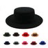 One Size Winter Autumn Cotton Women Men Fedoras Lady Retro Wide Brim  Hat Belt Fedora Hat Top Lightweight Caps Everyday Wear Hats Summer Sun Hat