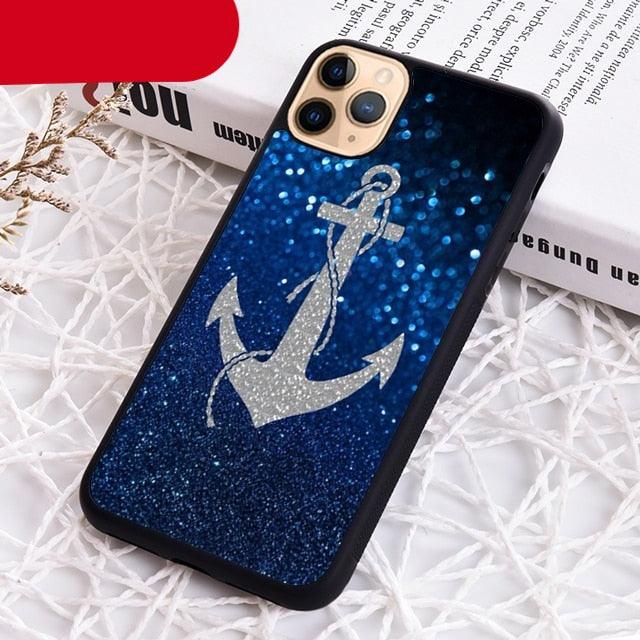 Blue Boat Anchor Printing Drawing Protection Phone Case For Iphone 14 Se 6 7 8 Plus Xr Xs 11 12 13 Pro Max Galaxy S21 22 Silicone Case Toy Story Protective Cover For Iphone