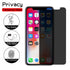 3PCS Anti-spy Protective Tempered Glass for IPhone 11 12 13 14 Pro Max 12 Mini X XS XR 6 6S 7 8 Plus Privacy Screen Protectors Anti-Spy HD Tempered Glass Shatterproof Shockproof Screen Protector