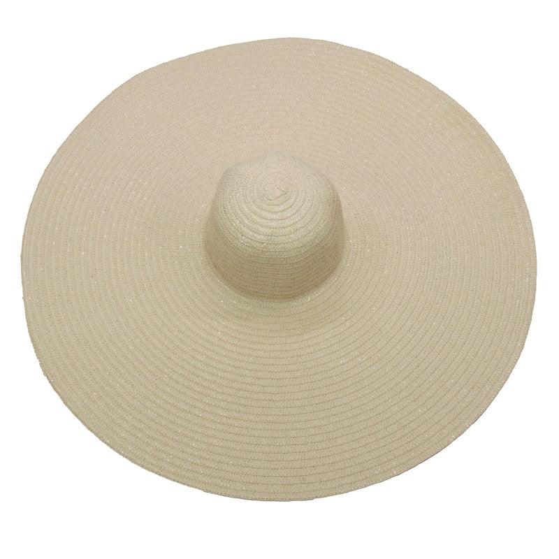 Women Oversized Foldable Summer Large Wide Hat Beach Straw Hat Cute Sun Cap Retro Foldable Handmade Big Hats Ladies UV Protection Hat Vintage Summer Sun Beach Hats