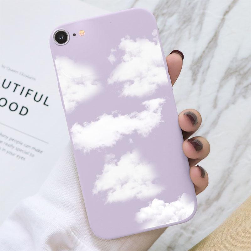 Butterfly Pattern Design Trendy Mobile Phone Case Protective Case For iPhone 7 8 SE 2020 Flower Cartoon Celular Case For iPhone7 8 SE2020 se 2020 se2020 A1778 A1660 A1779 Silicon Matte TPU Cover