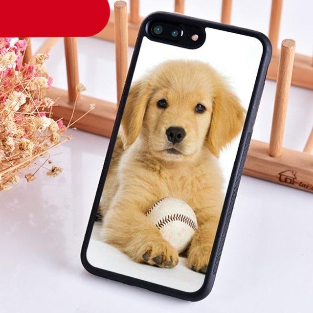 Golden Retriever Dog Cute Puppy Phone Case For Iphone 14 5 6 7 8 Plus X Xr Xs 11 12 13 Pro Max  Ultra Full Protective Liquid Silicone Case Back Cover For Iphone