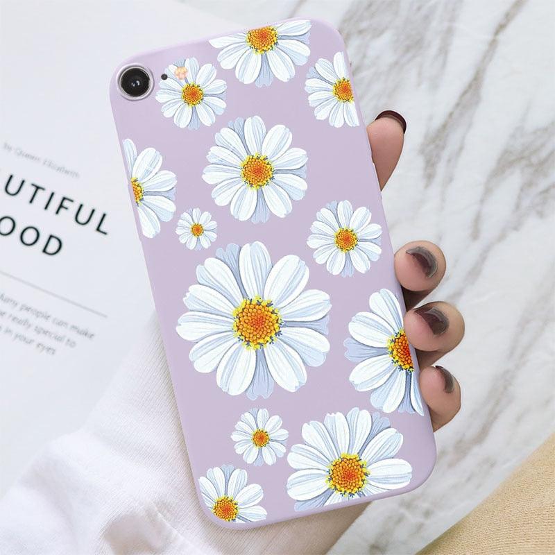 Butterfly Pattern Design Trendy Mobile Phone Case Protective Case For iPhone 7 8 SE 2020 Flower Cartoon Celular Case For iPhone7 8 SE2020 se 2020 se2020 A1778 A1660 A1779 Silicon Matte TPU Cover