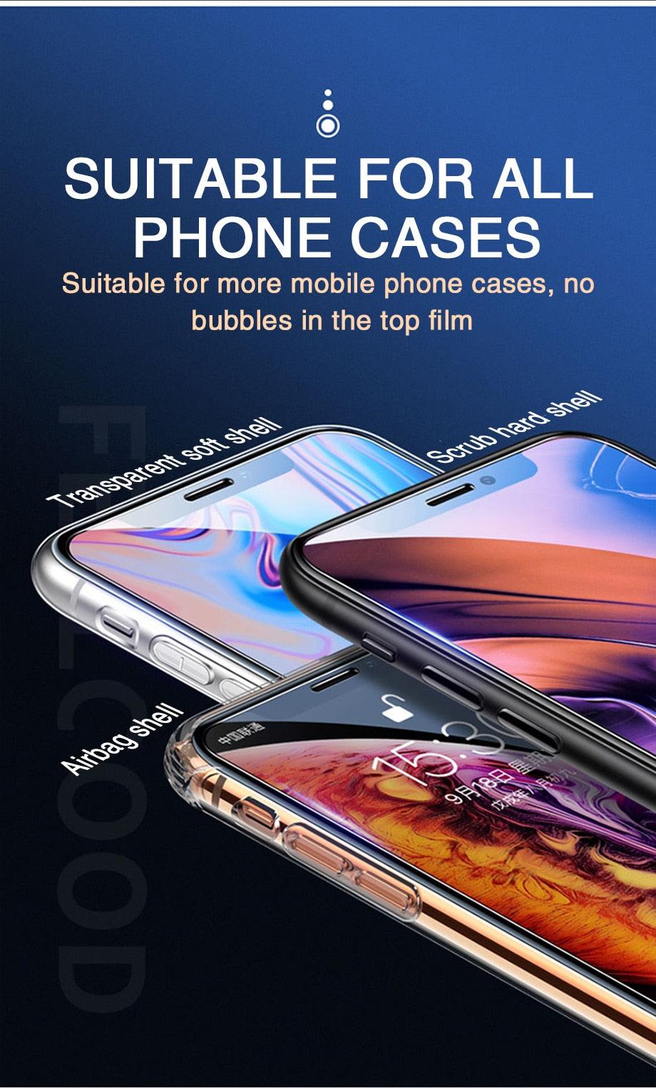 30d Full Cover Tempered Glass On For Iphone 11 12 13 14 Pro Max Screen Protector Protective Glass On Iphone 11 X Xr Xs Max Glass Full Coverage No Lifted Edges For Iphone