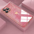 Luxury Shockproof Soft Case For iPhone 13 12 11 Pro Max XS XR X R 8 7 Plus iPhone12 12Pro iPhone11 Marble Texture Covers  Luxury Love Phone Case Cute Side Small Heart Pattern Soft Shockproof Full Lens Case for iPhone