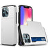 Men Luxury Wallet Card Holder Slot Phone Case For iPhone 13 Pro 12 Pro Max Business Phone Card Holder Bumper Cover Storage Case Compatible With iPhone