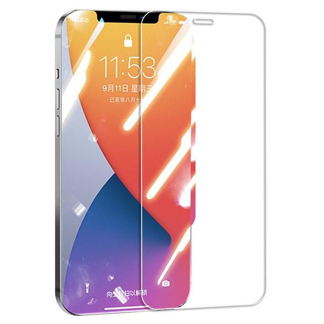 20000D Curved Full Cover Glass On For iPhone 12 Mini 11 12 Pro X XR XS Max SE 6 6S 7 8 Plus Tempered Glass Film Screen Protector Tempered Glass Protective Film HD Clear Screen Glass For iPhone