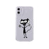 Cute Cartoons Black Cat Transparent Phone Cover For Iphone 14 14promax 14plus 13promax 13 12 11 Shockproof Clear Phone Case Adorable Soft Girls Print Cat Design Clear Cute Flexible Silicone Phone Case