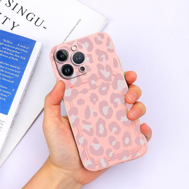 Charming Silicone Soft Anti-Scratch Cases For iPhone 13 Pro Max Case Silicone Wallet Card Holder Cover For iPhone 13 Mini 13ProMax 13Pro Flower Butterfly Beautiful Design Card Holder iPhone Case