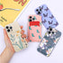 Charming Silicone Soft Anti-Scratch Cases For iPhone 13 Pro Max Case Silicone Wallet Card Holder Cover For iPhone 13 Mini 13ProMax 13Pro Flower Butterfly Beautiful Design Card Holder iPhone Case