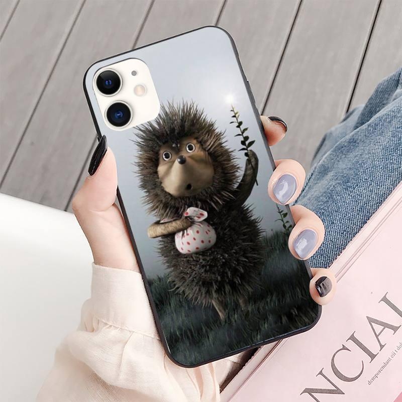 Bright Hedgehog In The Fog Phone Case For Iphone 13 8 7 6 6s Plus X 5s Se 2020 Xr 11 12 Mini Pro Xs Max Screen Protector soft Flexible Silicone Gel Rubber Bumper Cover