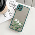 Butterfly Lavender Flower Phone Case For iPhone 13 mini 14 pro max Hard Shockproof Cover Floral Design Built-in Lens Protection Beautiful Design Transparent Back Case Cover for iPhone