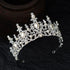 Luxury Silver Plated Crystal Pearls Bridal Tiaras Crown Rhinestone Pageant Headbands Wedding Hair Accessories Bride Headdress Elegant Pearl Crown Princess Birthday Wedding Headdress Hair Accessories