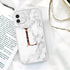 White A-Z Marble Texture Phone Cover For Iphone 12 Mini Soft Silicone Back Case Solid Name Phone Case Luxury Screen Camera Protection Shockproof Soft Cover