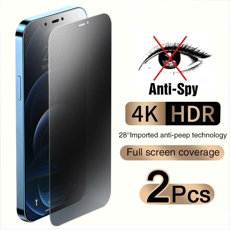 Full Cover Anti-Spy Screen Protector For iPhone 11 12 13 PRO MAX Privacy Glass For iPhone 14 Pro 8 Plus XS Max XR Tempered Glass Anti-Spy  Privacy Screen Protector for iPhone