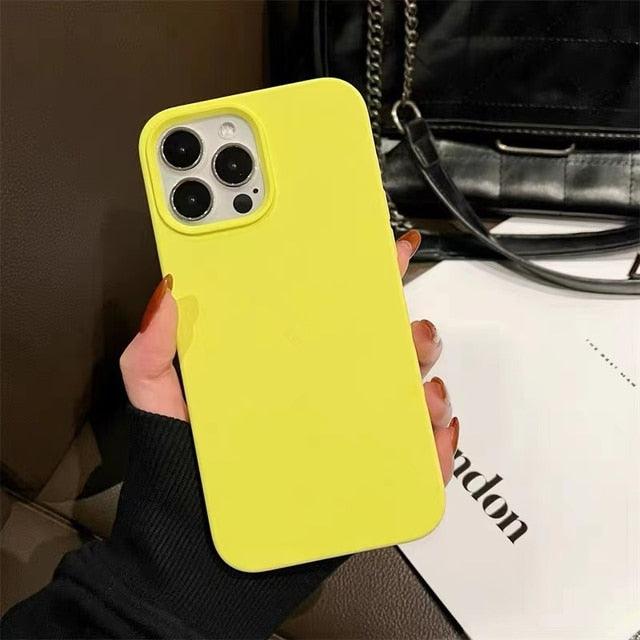 Unique Solid Color Soft Silicone Phone Cases For iPhone 13 12 11 14 Pro Max X XR XS Case For iPhone 12 13 Pro 7 8 SE Cover Silicone Phone Cover Ultra Slim Shockproof Protective Case for iPhone 14