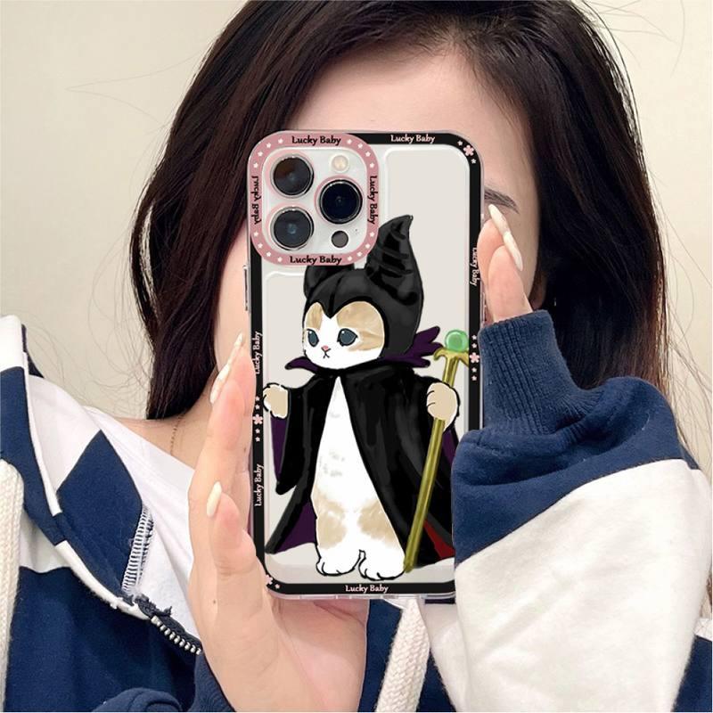 Cute Cat Phone Case For Iphone 11 12 13 Mini Pro Max 14 Pro Max Case Shell Cartoon Patterned Case Cover Soft Clear Cover Flexible Ultra Slim Anti-scratch Bumper Protective Cover For Iphone