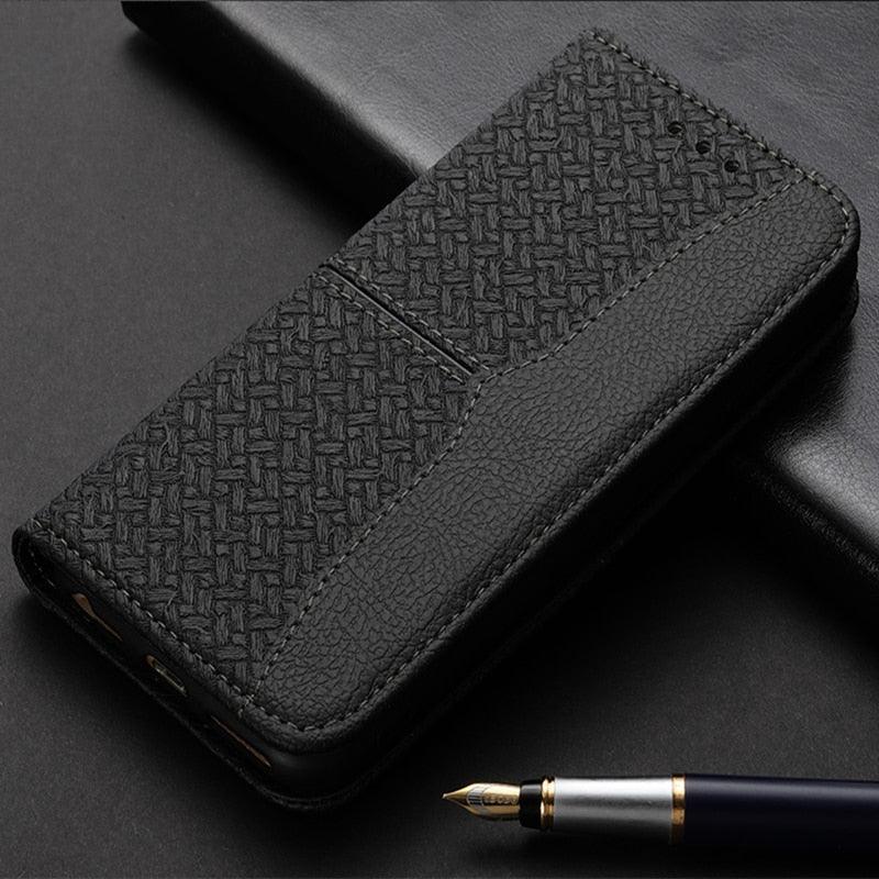 Leather Case For Xiaomi Redmi Note 10 9 8 11 Pro Plus 11S 10S 9S 10T Poco F3 X3 NFC M3 M4 Pro M5 M5s Magnet Flip Book Case Cover Leather Wallet Flip Stand View Shock-Proof Book Cover with Card Holder Magnetic Closure