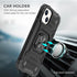 Magnetic Metal Ring Stand Holder Phone Case Cover For iPhone 11 12 13 14 Pro Max Xs XR X 8 7 6 6s Plus Rotating Ring Kickstand Fit Magnetic Car Mount Heavy Duty Dual Layer Shockproof Phone Case