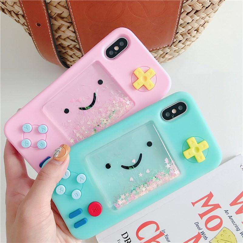 Cartoon Play Game Phone Case For Iphone 13 12 7 6 8 Plus Xr Xs 11 Pro Max Candy Love Heart Soft Silicone Rubber Bear Funny 3d Game Controller Design With Stars Case