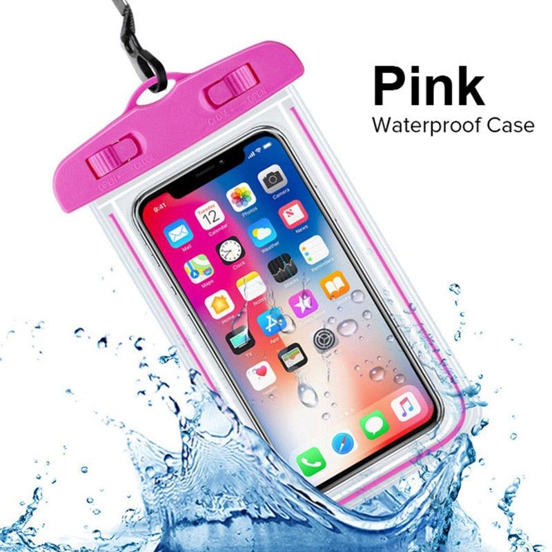 Universal Mobile Phone Transparent Waterproof Bag Three-Layer Sealed Beach Fishing Underwater Swimming Waterproof Case Mobile Phone Cover Water Proof Pouch Bag for iPhone