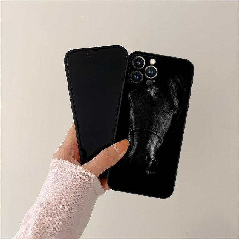 Cool Horse Animal Cover For Girls Boys Women Men, Unique Trendy Bumper Cover Case Phone Case For Iphone 13promax 11 14 12 Pro Max Mini Xr X Xs 7 8 6 6s Plus Cover