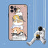 Cat Cute Art Phone Case For Iphone 8 7 6 6s Plus X Se 2020 Xr Xs 14 11 12 13 Mini Pro Max Mobile Case  Transparent Soft Protective Clear Case Compatible For Iphone