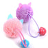 4pcs/lot Plush Mouse Cat Toy Cute Bell Mice Funny Cat Toys Cute Plush Teeth Cleaning Balls Chewing Soft Molar Toy Faux Pet Toy Colorful Plush Mouse Head with Bell Rope Cat Toy Interactive Cat Toy