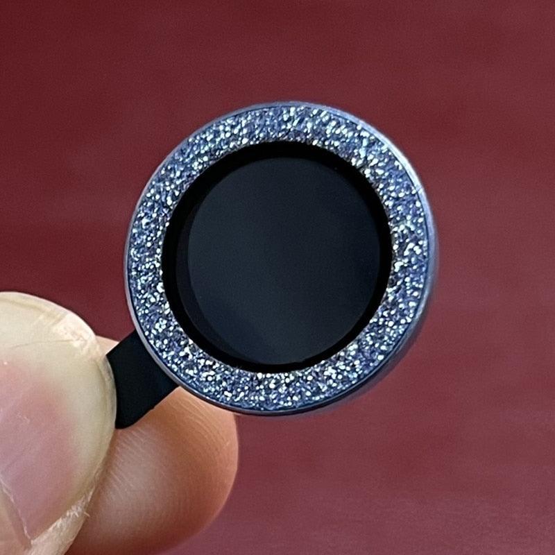 Bling Diamond Camera Lens Protector For iPhone 14 13 12 11 Pro Max Metal Ring Lens Glass Glitter Protective Cap iPhone 13 mini Camera Lens Protector Sparkle Diamond Ring Metal Alloy HD Glass for iPhone