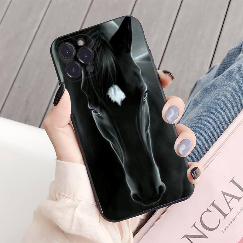 Animal Steed Horse Phone Case For Iphone 14 11 12 13 Mini Pro Xs Max Cover 6 7 8 Plus X Xr Se 2020 Cool Animal Horse Case For Iphone