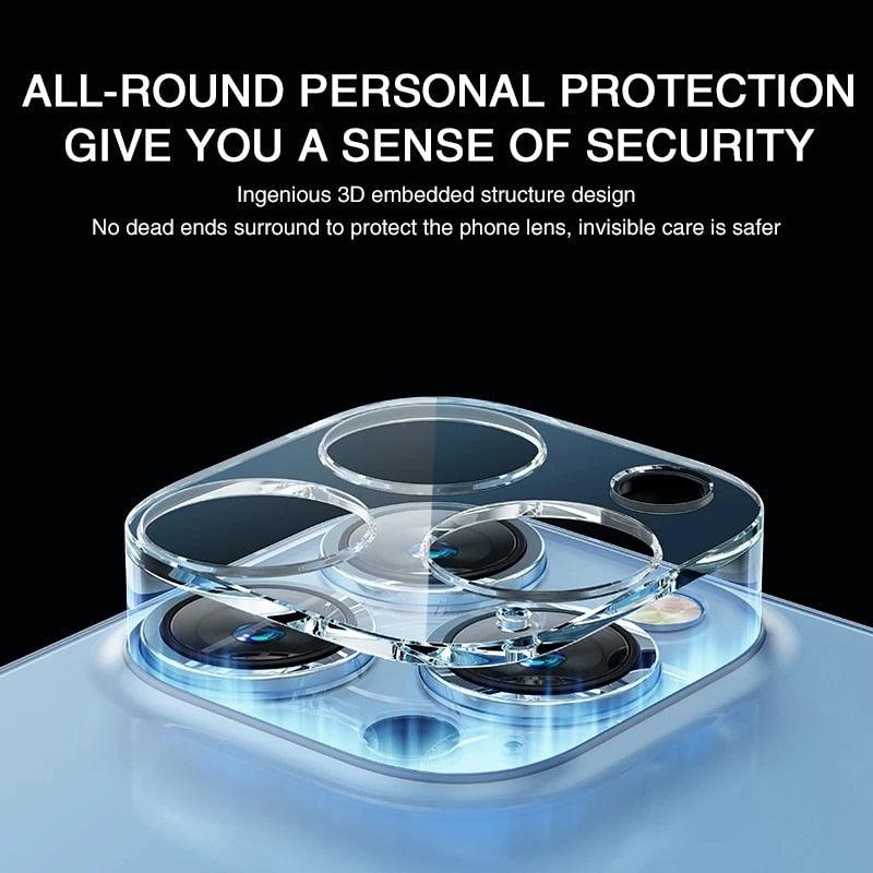 3D Camera Glass Protectors for iPhone 13 14 Pro Max 12 Mini XR HD Back Lens Protective Glass Film on iPhone 11 12 PRO MAX X XS