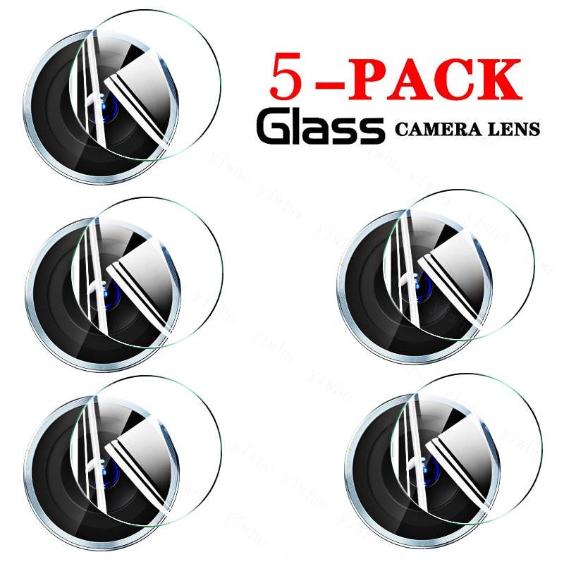 5PCS Tempered Glass For iphone 13 Pro Max Mini Camera Lens Protectors Film For 12 11 se3 se 2022 2020 6 7 8 plus  Tempered Glass Camera Protector Case Friendly Camera Lens Protector For iPhone