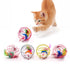 1 Pcs Cat Toy Stick Feather Wand with Bell Mouse Cage Toys Plastic Artificial Colorful Cat Teaser Toy Pet Supplies Random Color Hollow Balls with Feather Tail Kitten Chase Pounce Toy Cat Feather Toy