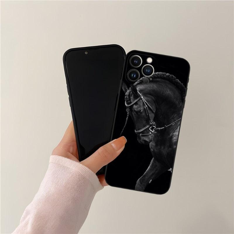 Cool Horse Animal Cover For Girls Boys Women Men, Unique Trendy Bumper Cover Case Phone Case For Iphone 13promax 11 14 12 Pro Max Mini Xr X Xs 7 8 6 6s Plus Cover