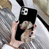 Dog Phone Case For Iphone 11 12 13 Mini Pro Max 8 7 6 6s Plus X 5 Se 2020 Xr Xs Case Shell Cute Funny Pattern Black Phone Case