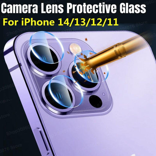 5PCS Lens Glass For iPhone 14 Pro Max Camera Lens Screen Protector on for iPhone 14 Plus 13 12 11 Pro Max 14pro max Glass Film Separate Metal Ring Tempered Glass Camera Case