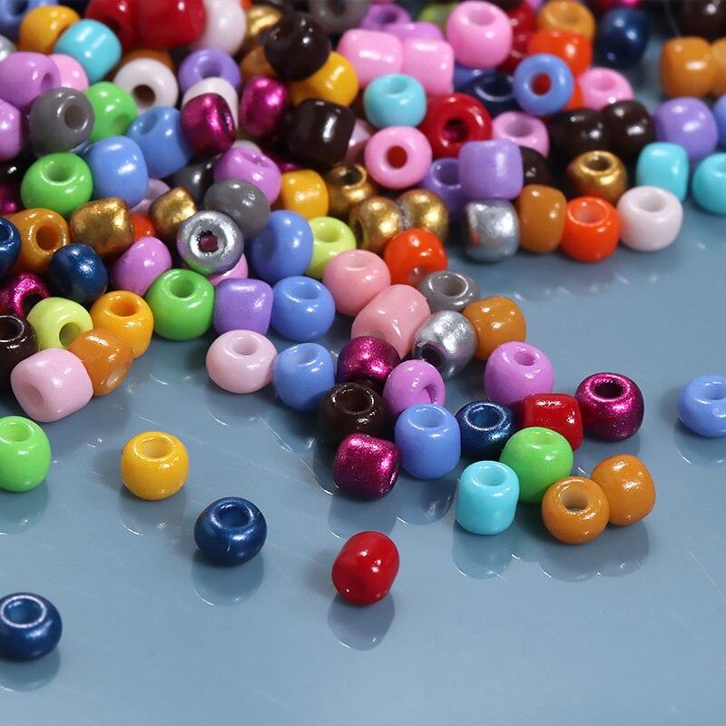 2mm /3mm Small Glass Seed Beads kit Colorful Mix Beads for Bracelets Jewelry Making Crafts Tiny Round Glass Beads Jewelry Kit